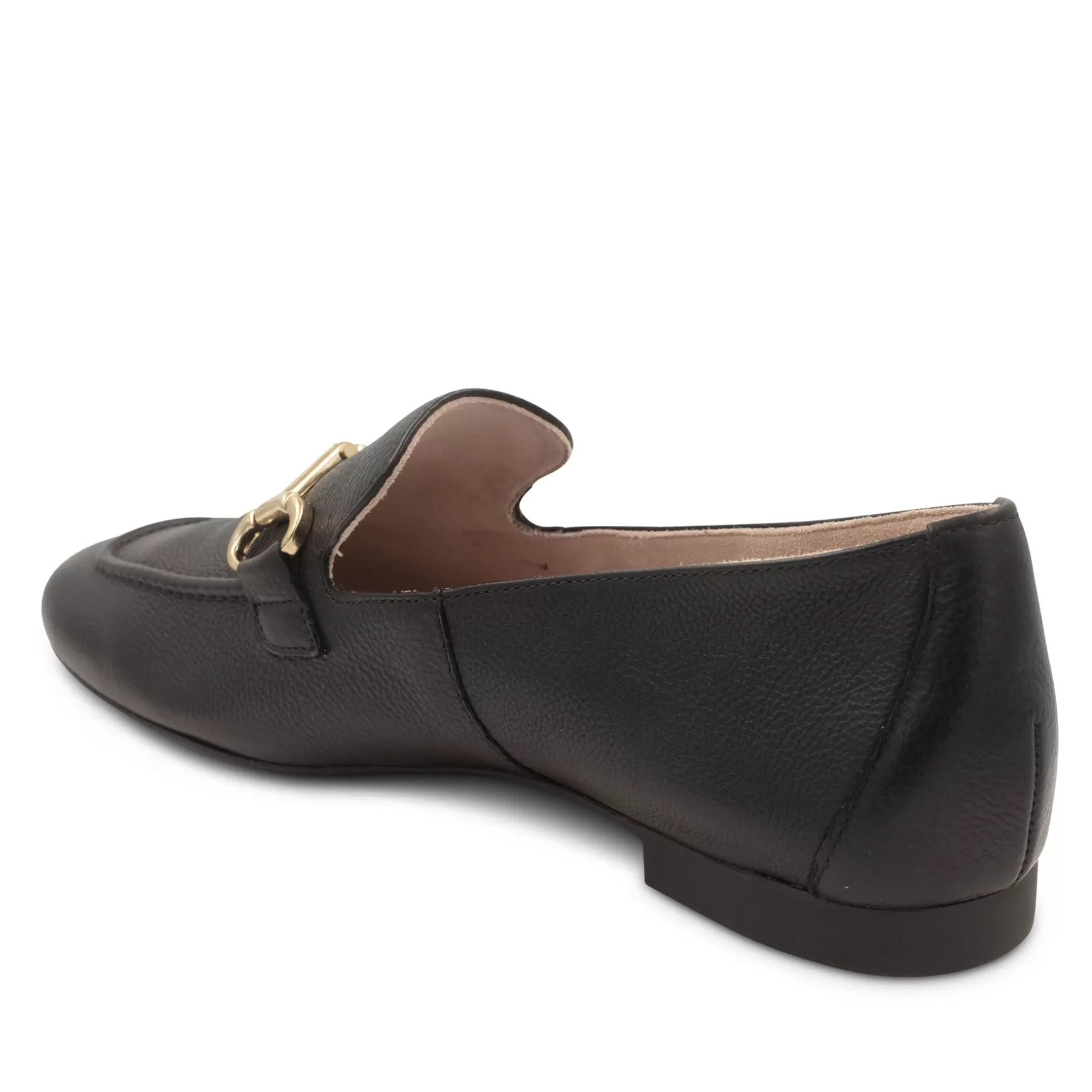 Paul Green Daphne Flat Black Leather Fashion