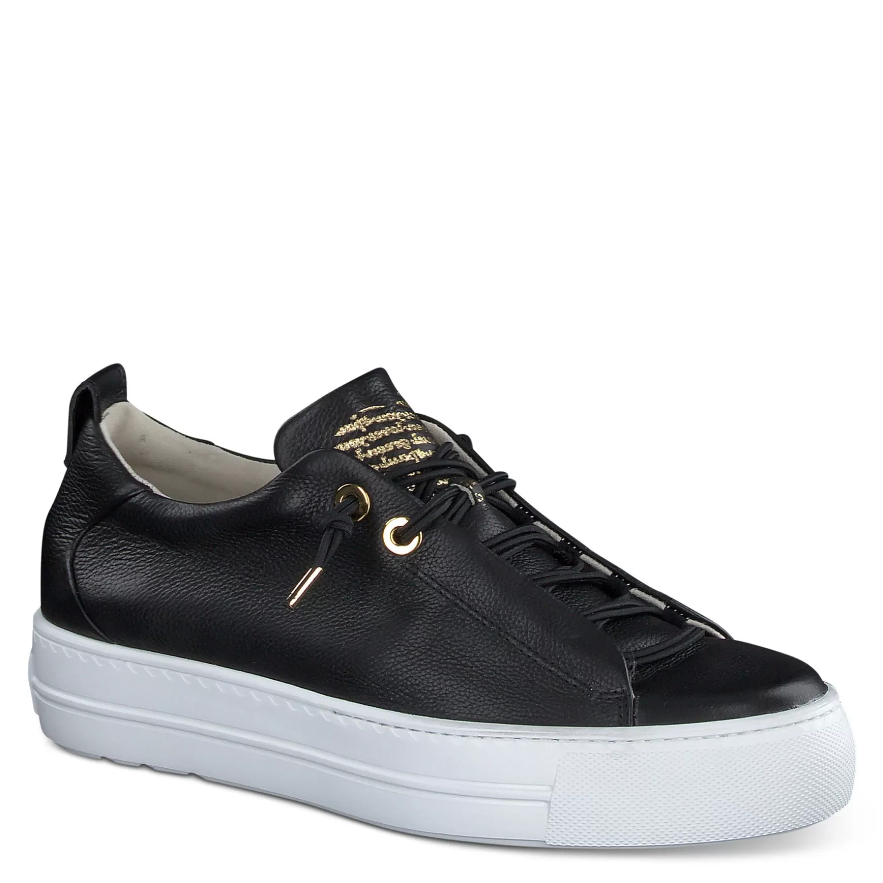 Paul Green Faye Sneaker Black Gold Combo Discount