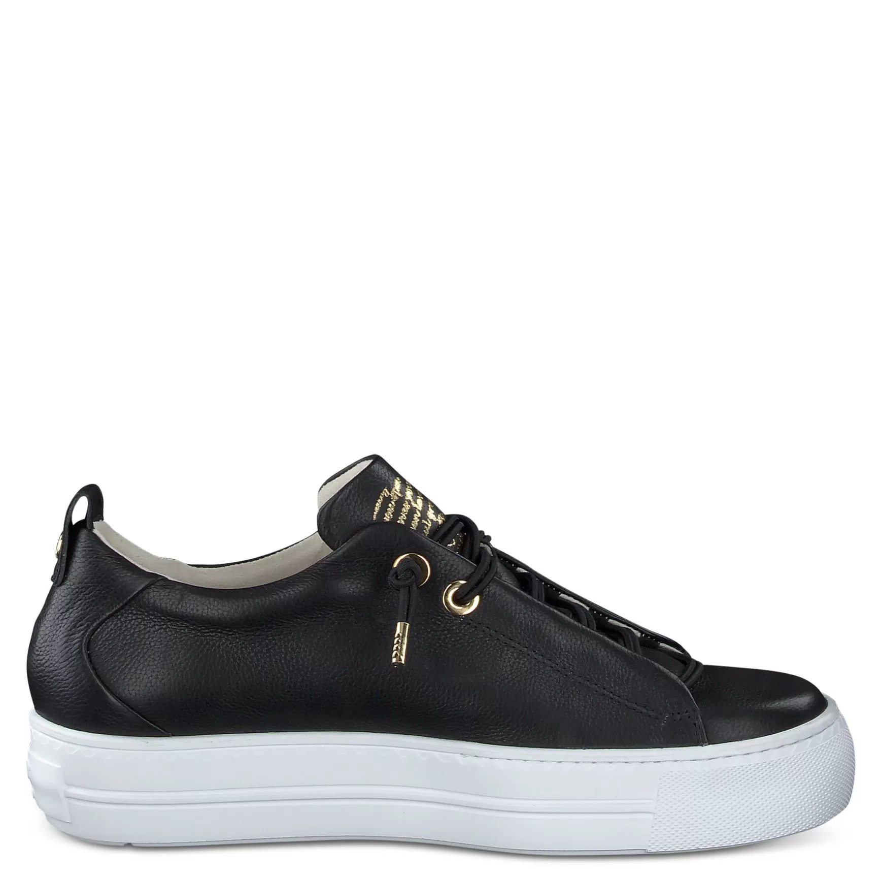 Paul Green Faye Sneaker Black Gold Combo Discount