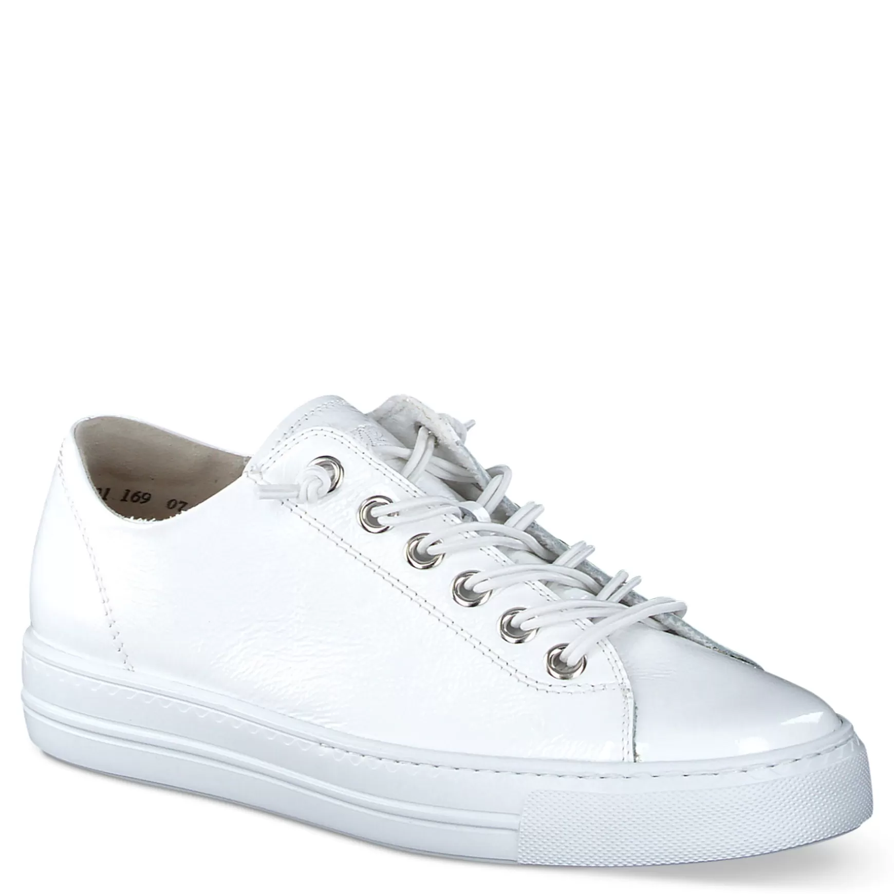 Paul Green Hadley Sneaker White Crinkled Patent Hot