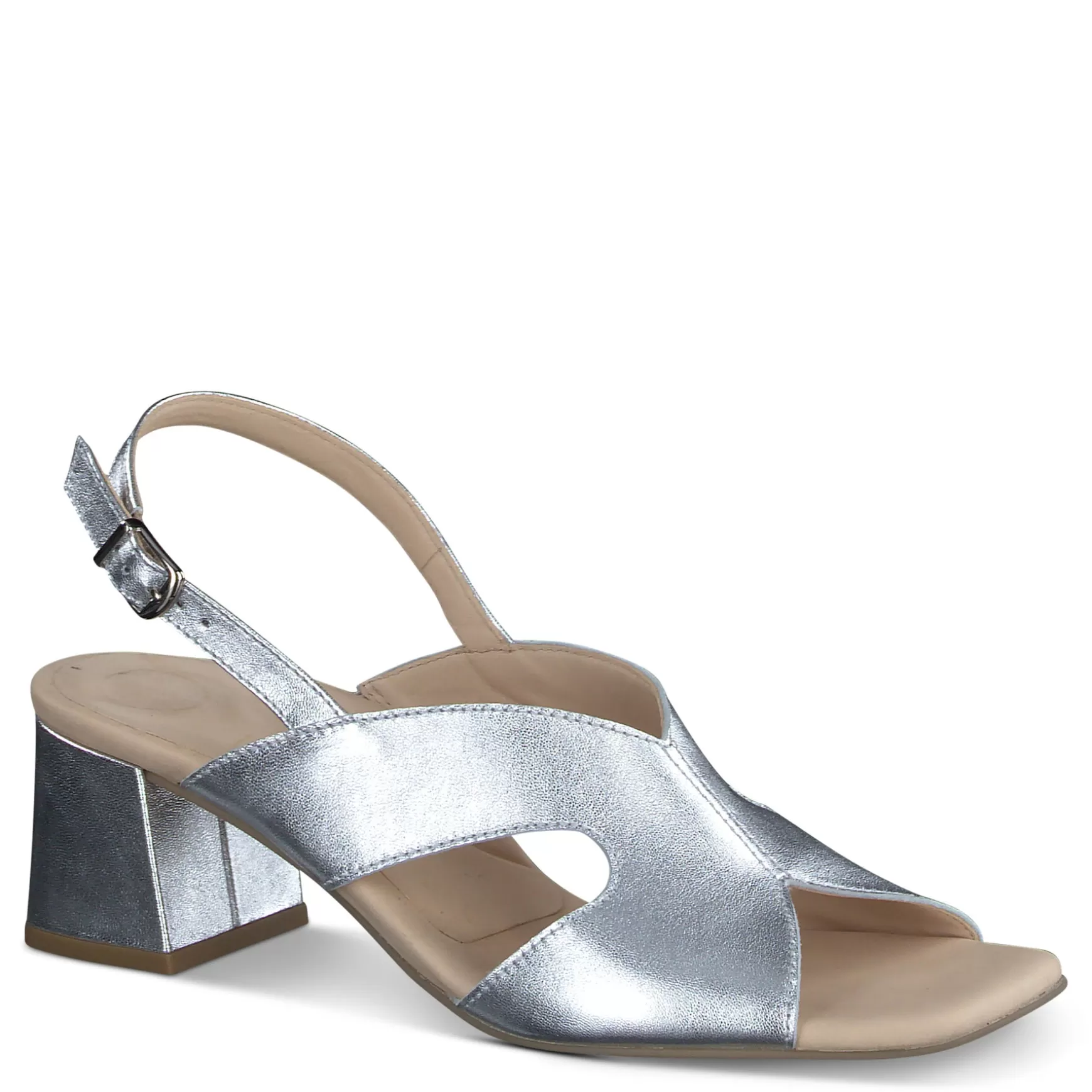 Paul Green Remy Sandal Aluminum Metallic Nappa Outlet