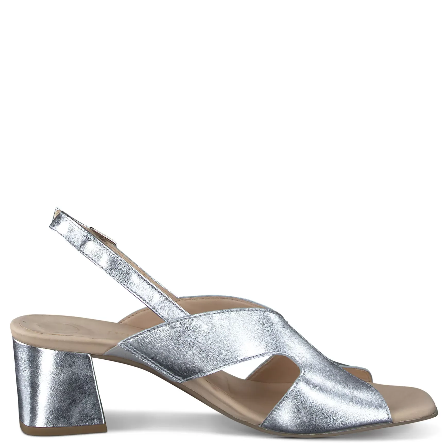 Paul Green Remy Sandal Aluminum Metallic Nappa Outlet