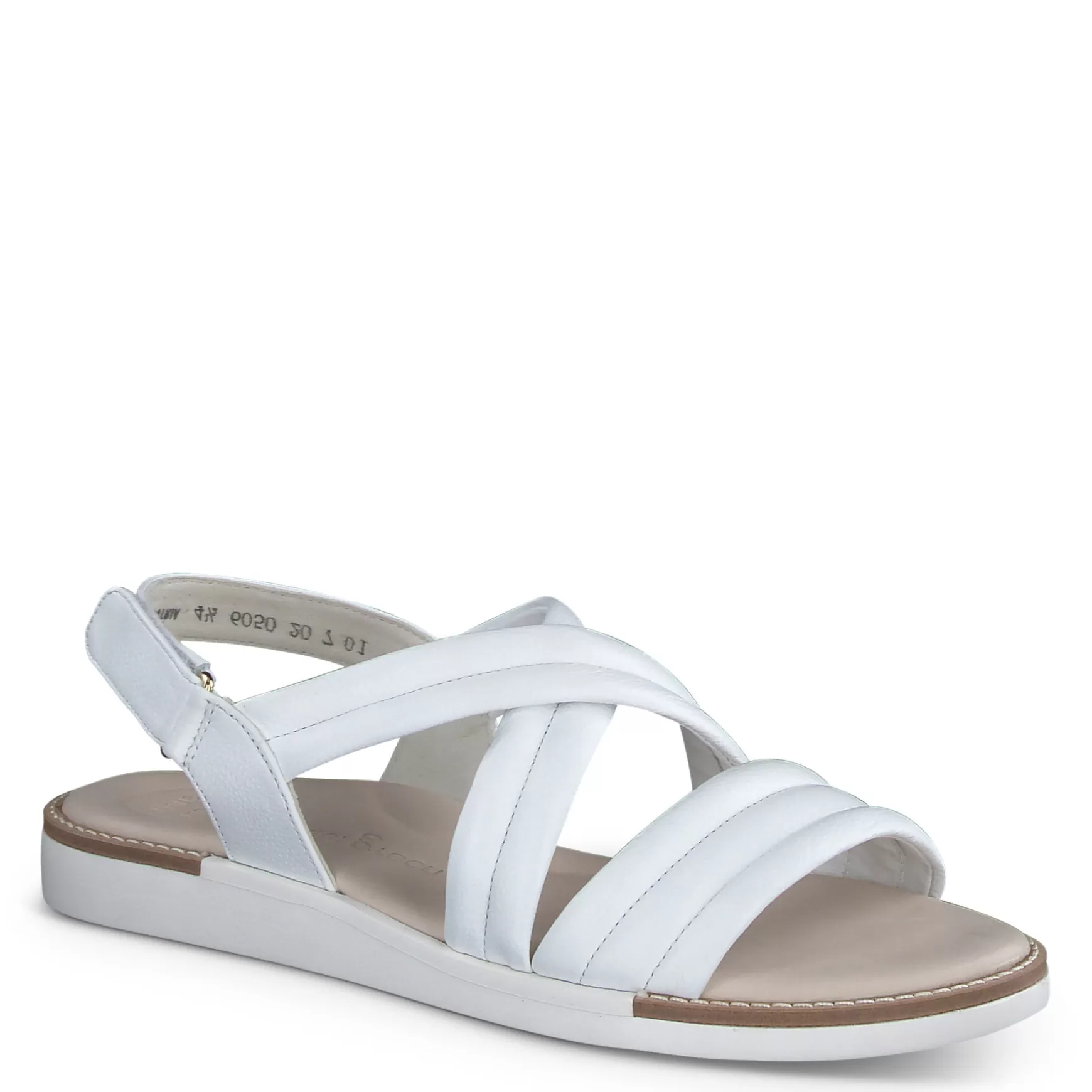 Paul Green Ronnie Sandal White Leather Flash Sale