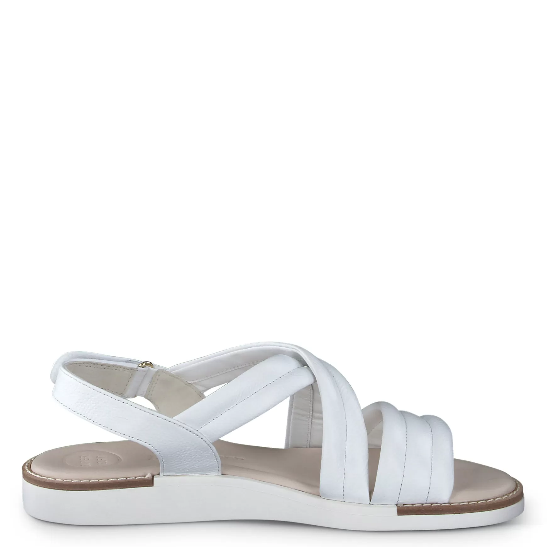 Paul Green Ronnie Sandal White Leather Flash Sale