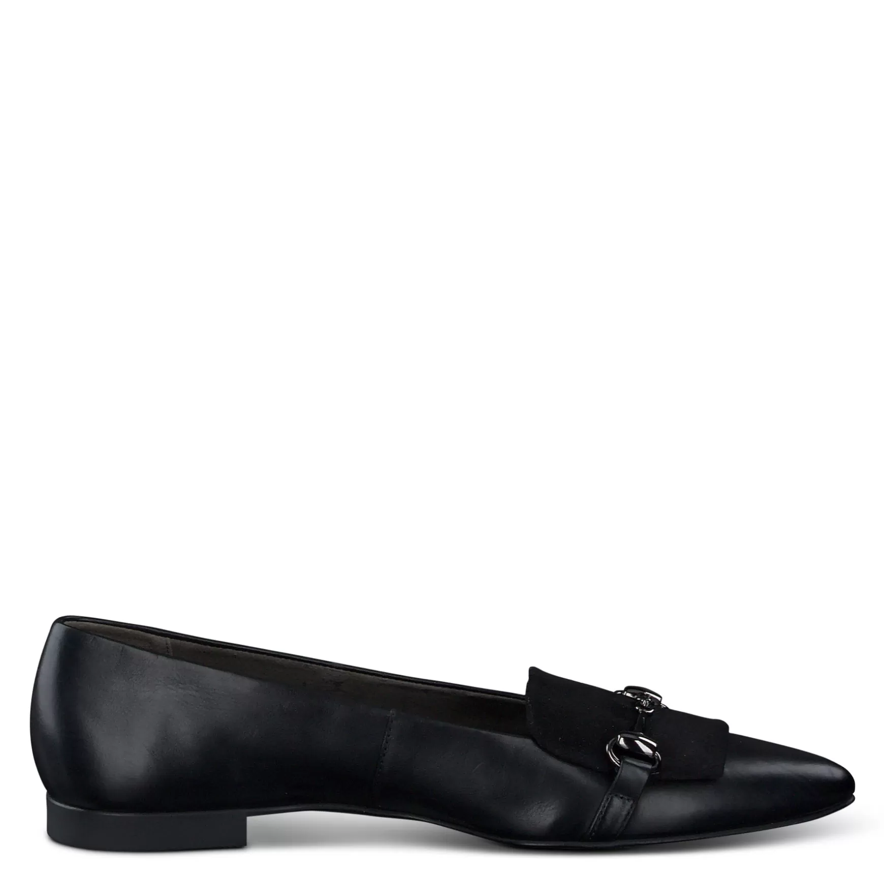 Paul Green Selena Flat Black Suede Combo Online