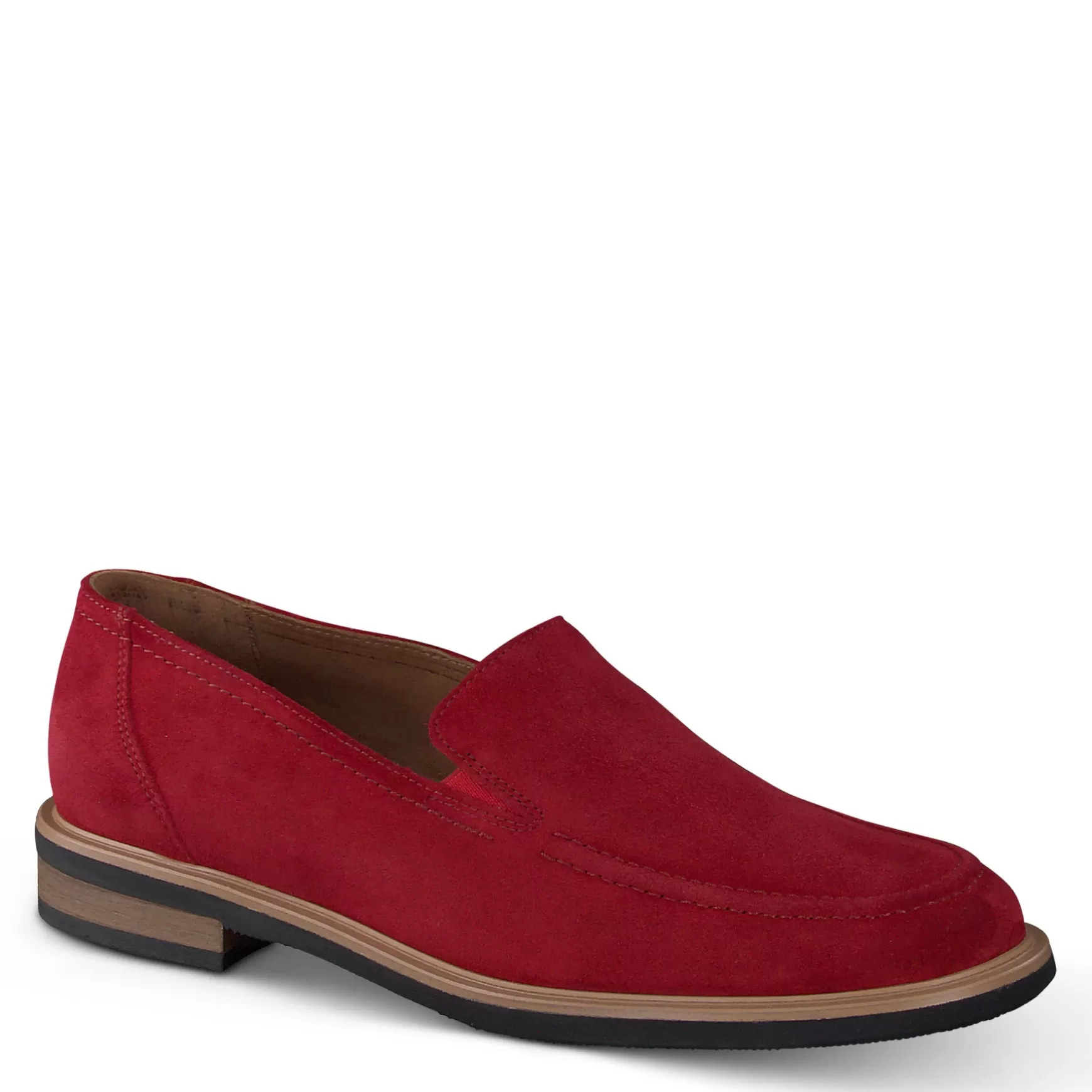 Paul Green Shelby Flat Red Soft Suede Outlet