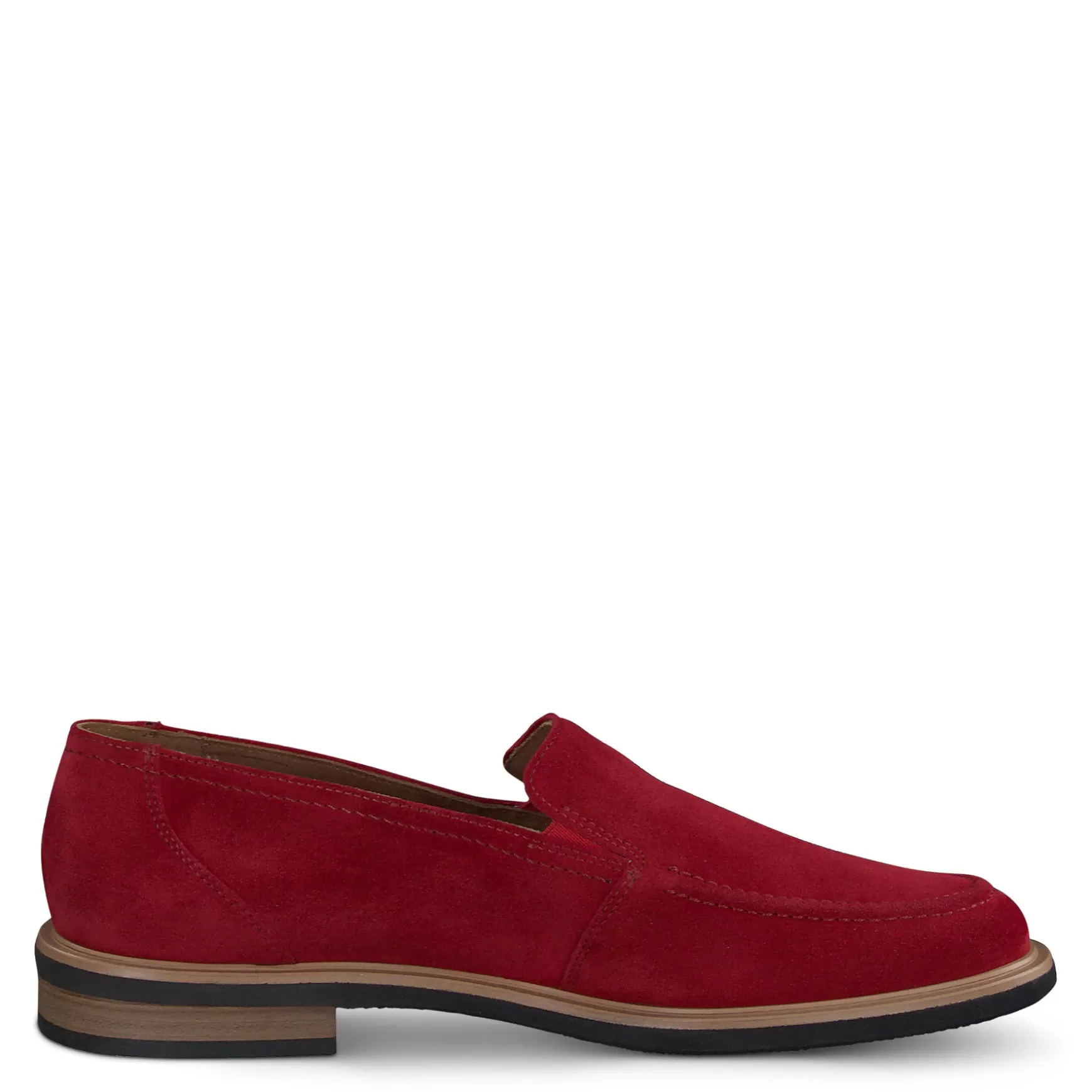 Paul Green Shelby Flat Red Soft Suede Outlet