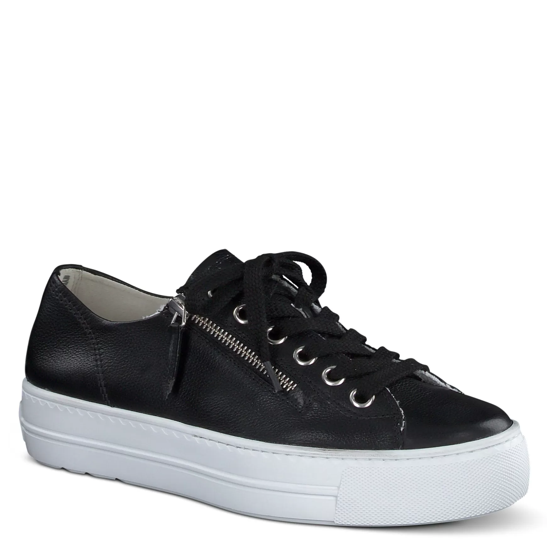 Paul Green Skylar Sneaker Black Nickel Leather Cheap