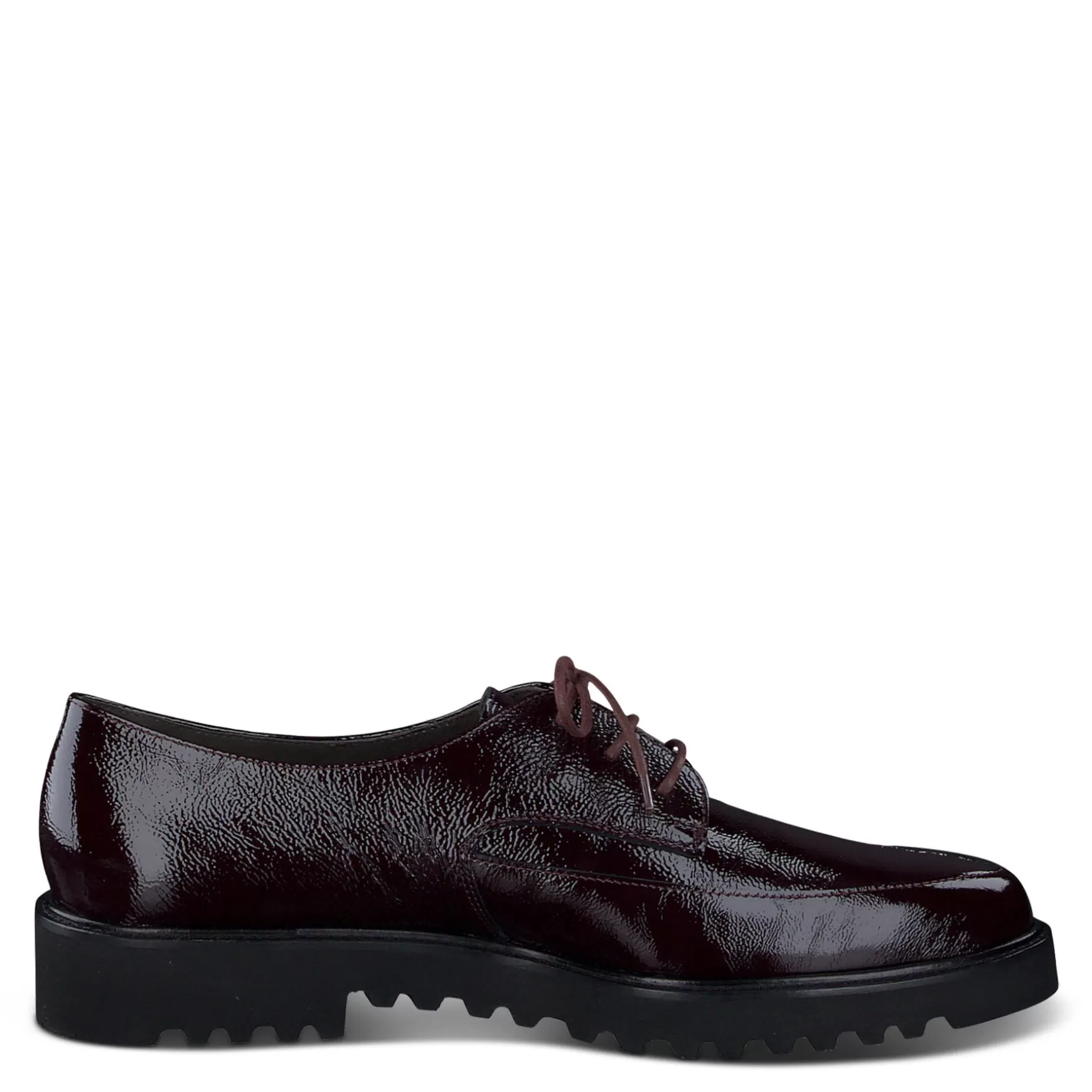 Paul Green Soho Oxford Bordo Crinkled Patent Flash Sale