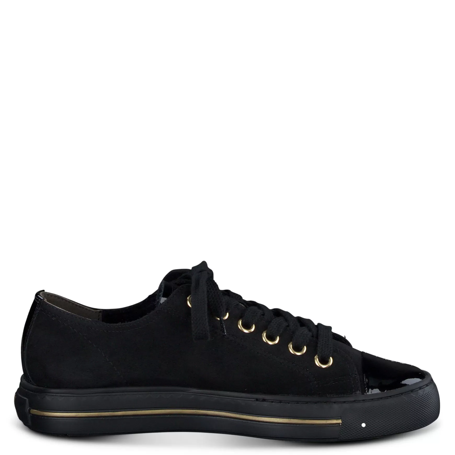 Paul Green Sophie Sneaker black suede patent  combo Online