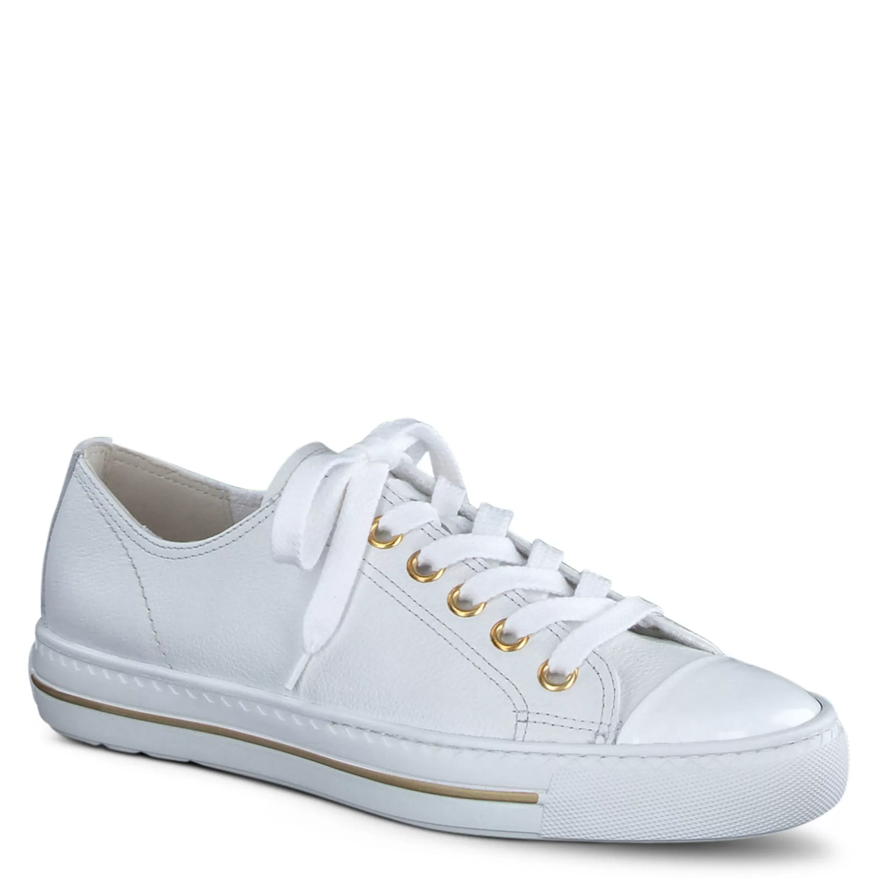 Paul Green Sophie Sneaker white crinkled patent Hot