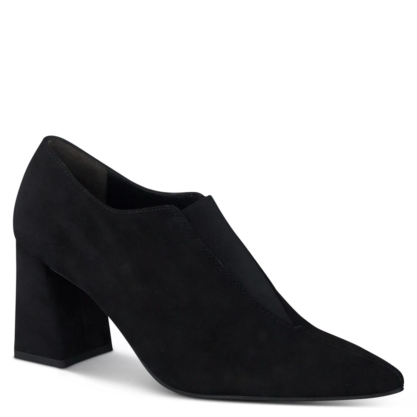 Paul Green Stacia Heel Black Suede Best