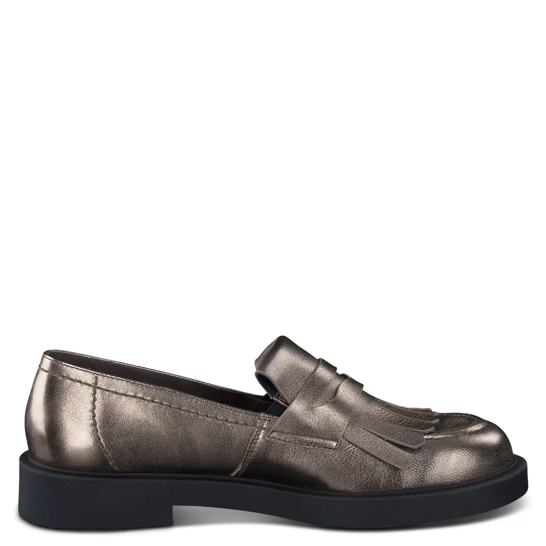 Paul Green Stacy Flat Grunge Metallic Leather Store