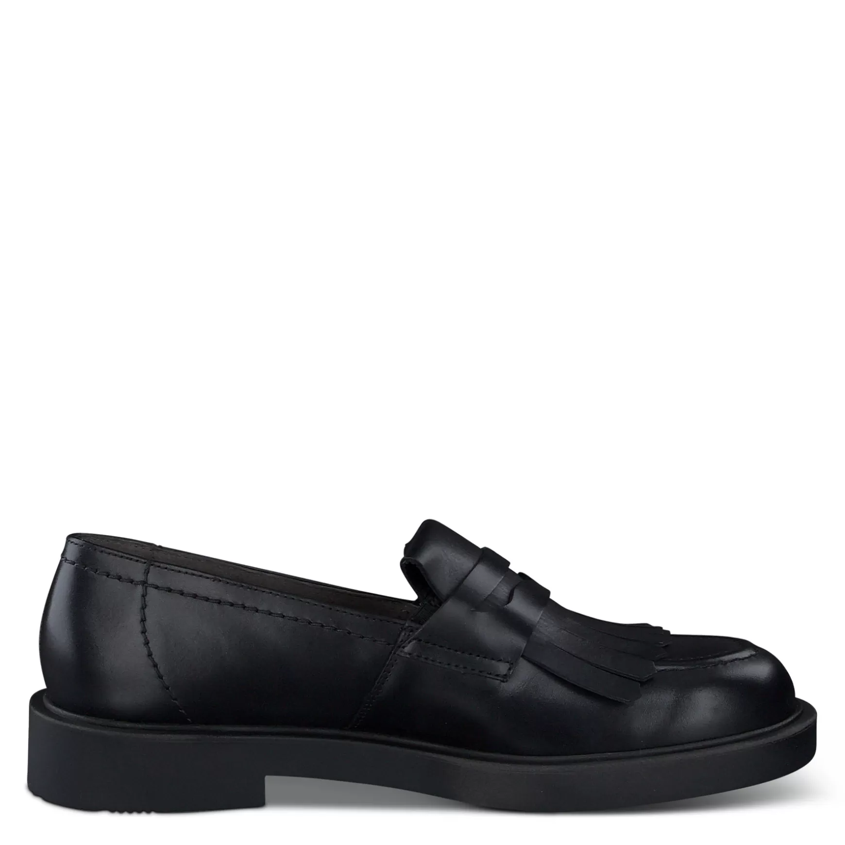 Paul Green Stacy Flat Black Leather Best