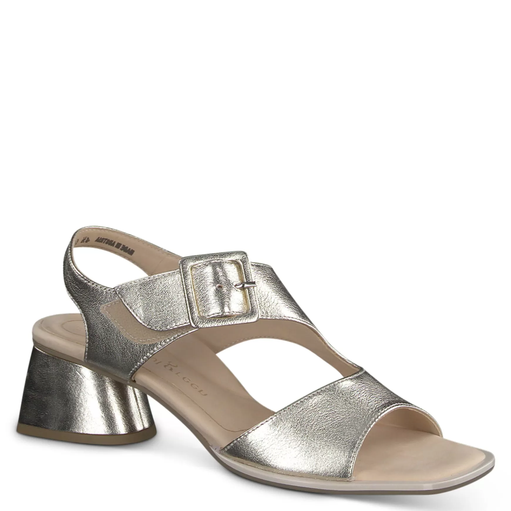 Paul Green Tanya Sandal Platino Metallic Nappa Clearance