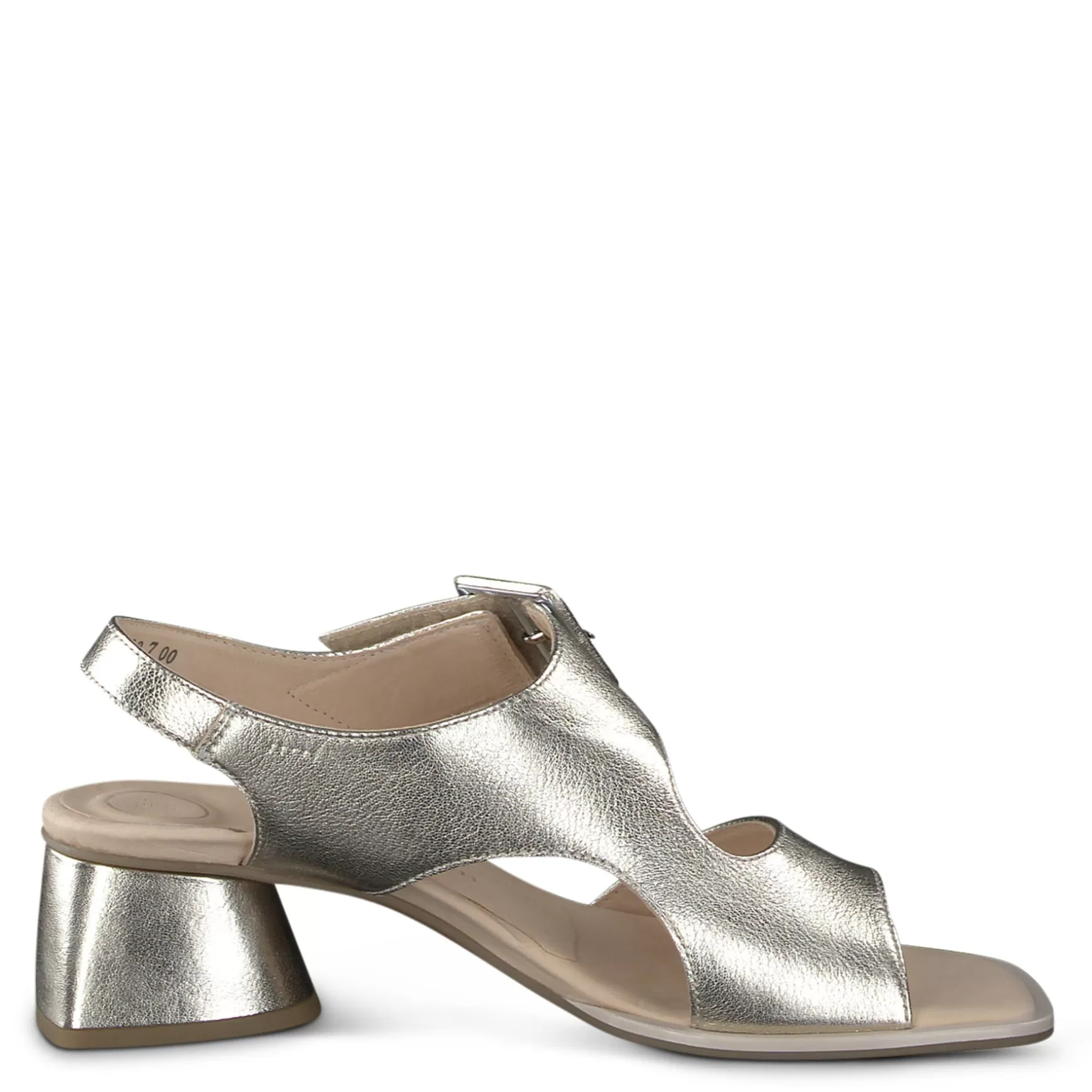 Paul Green Tanya Sandal Platino Metallic Nappa Clearance