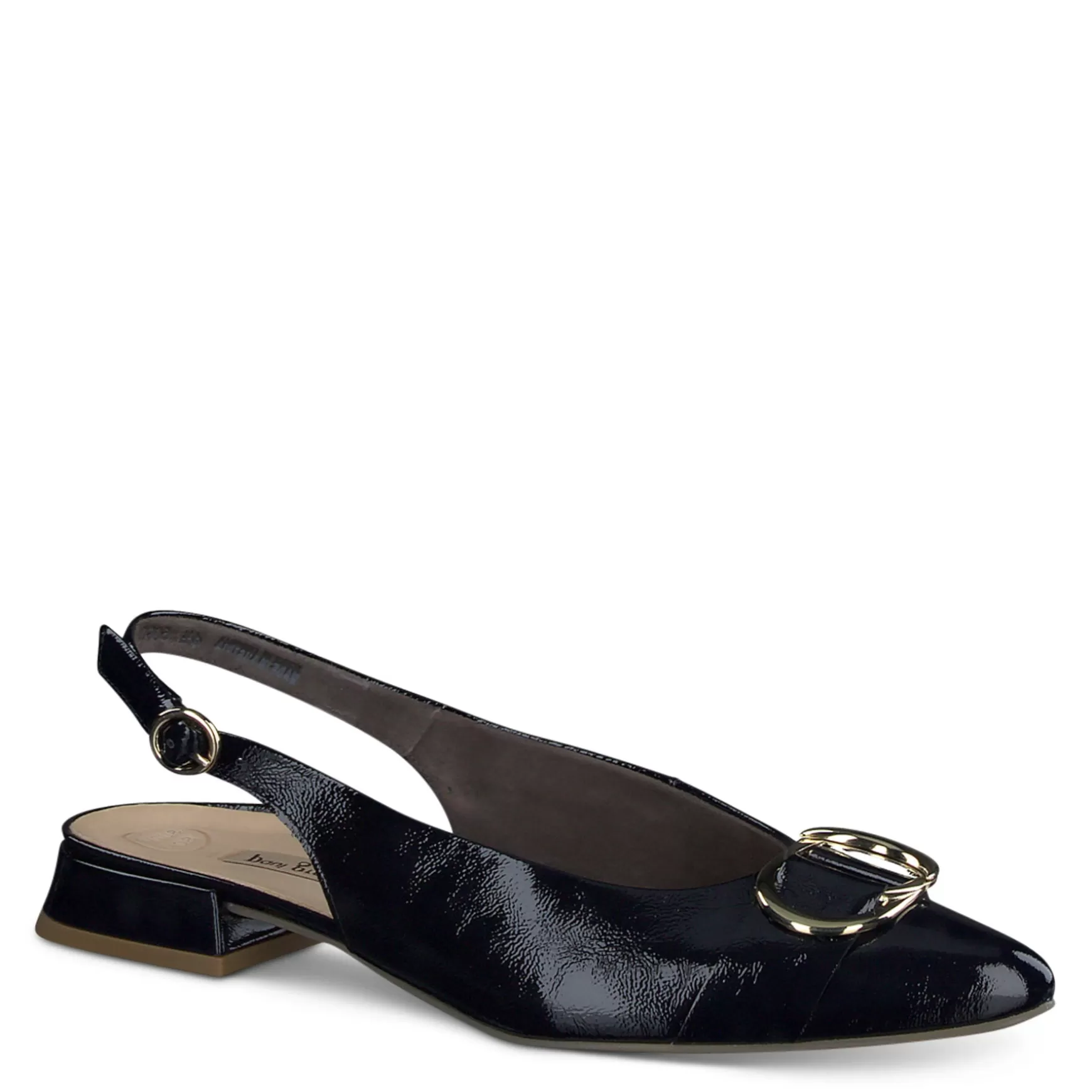 Paul Green Tara Flat Ocean Crinkled Patent Shop