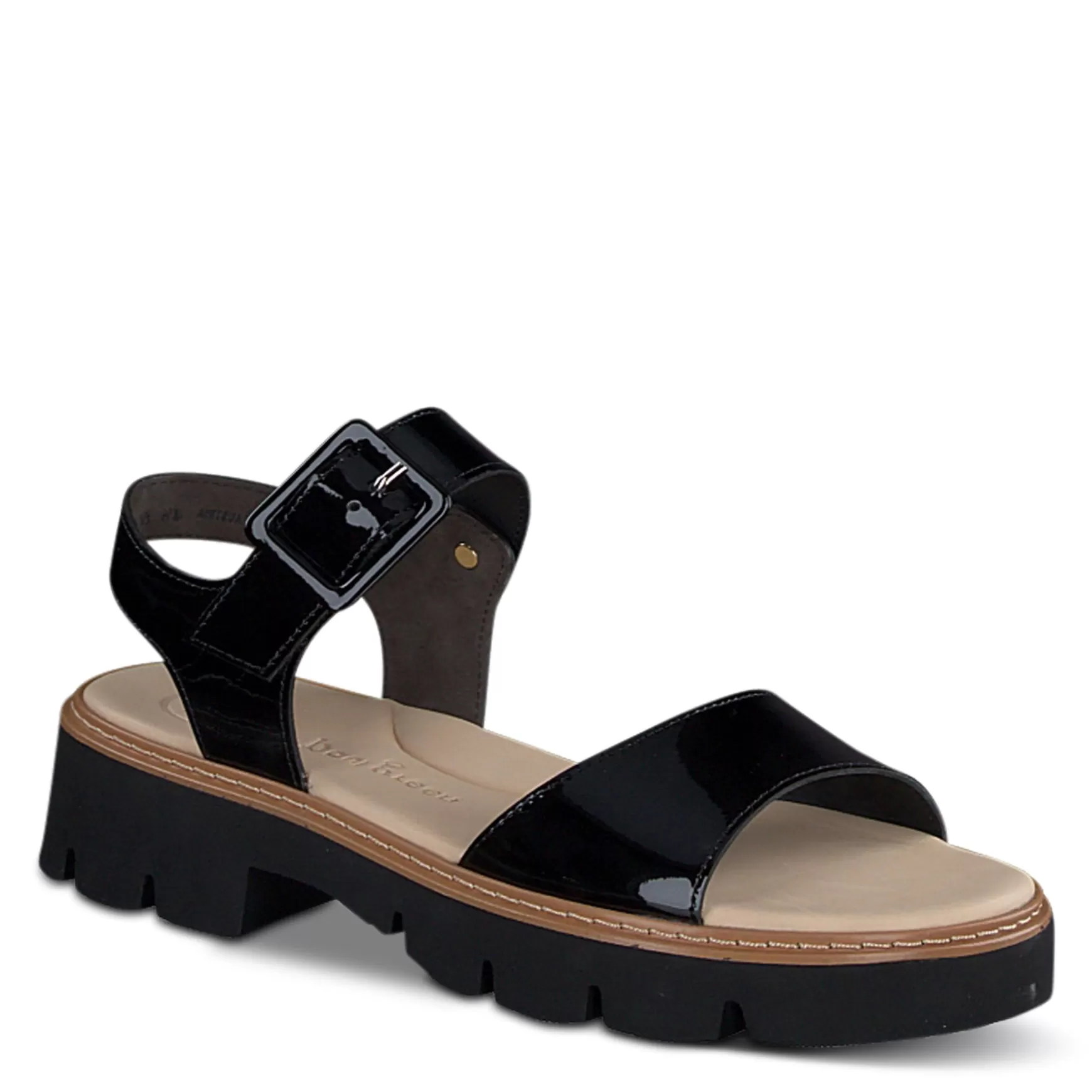 Paul Green Tasha Sandal Black Patent Sale