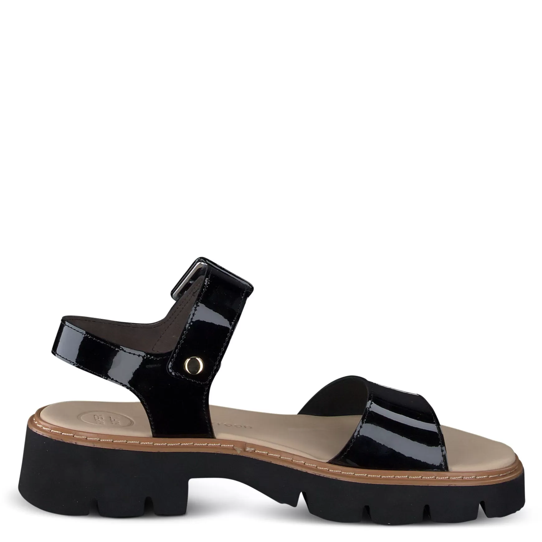 Paul Green Tasha Sandal Black Patent Sale