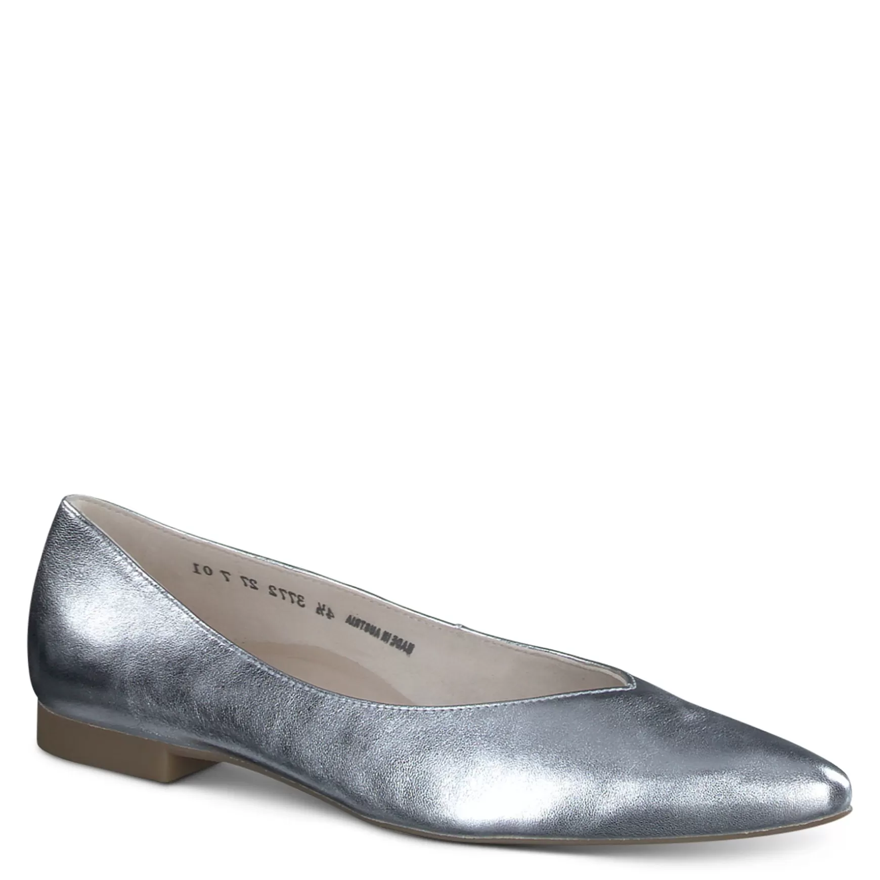 Paul Green Tia Flat Alu Metallic Nappa New