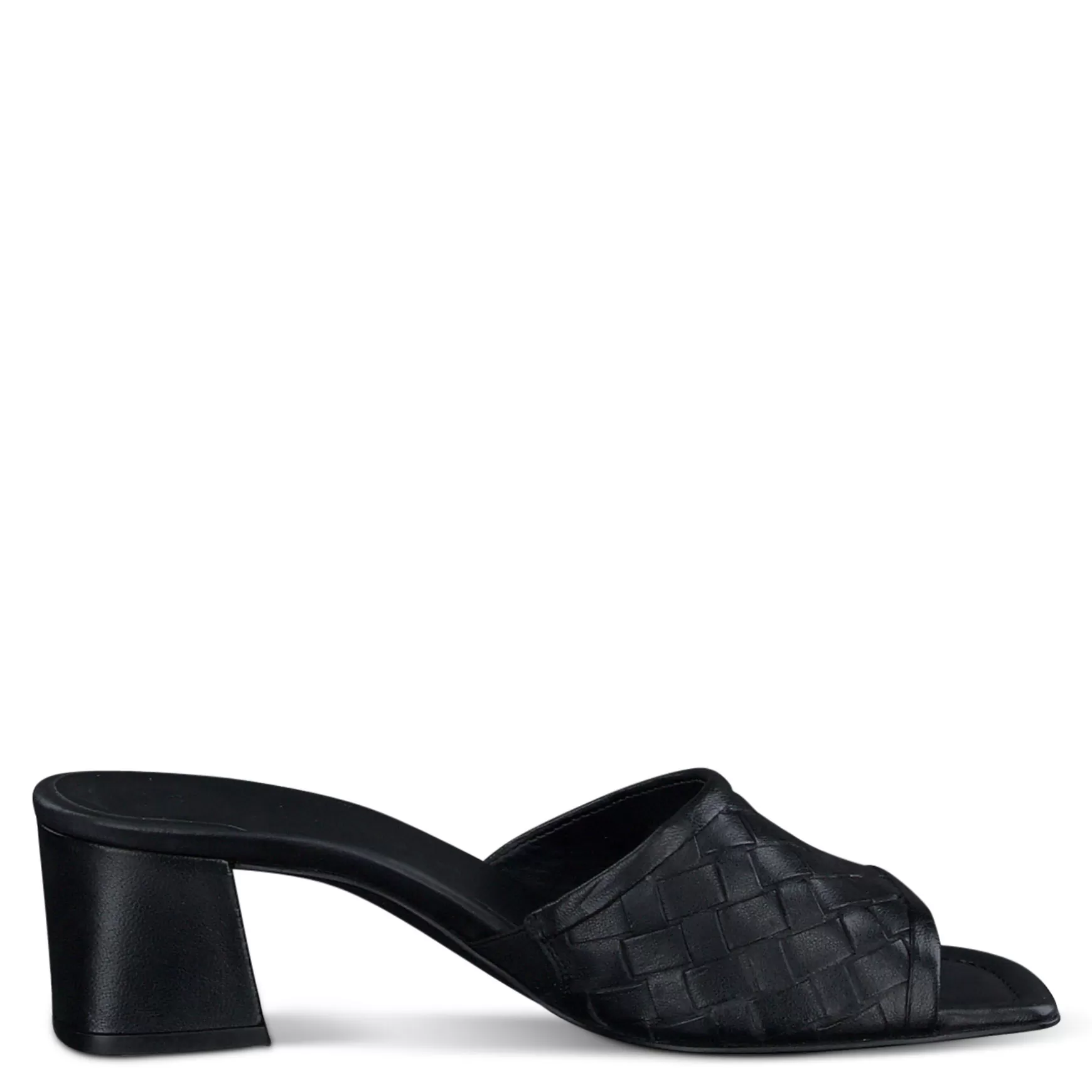 Paul Green Tisha Heel Black Washed Leather Clearance