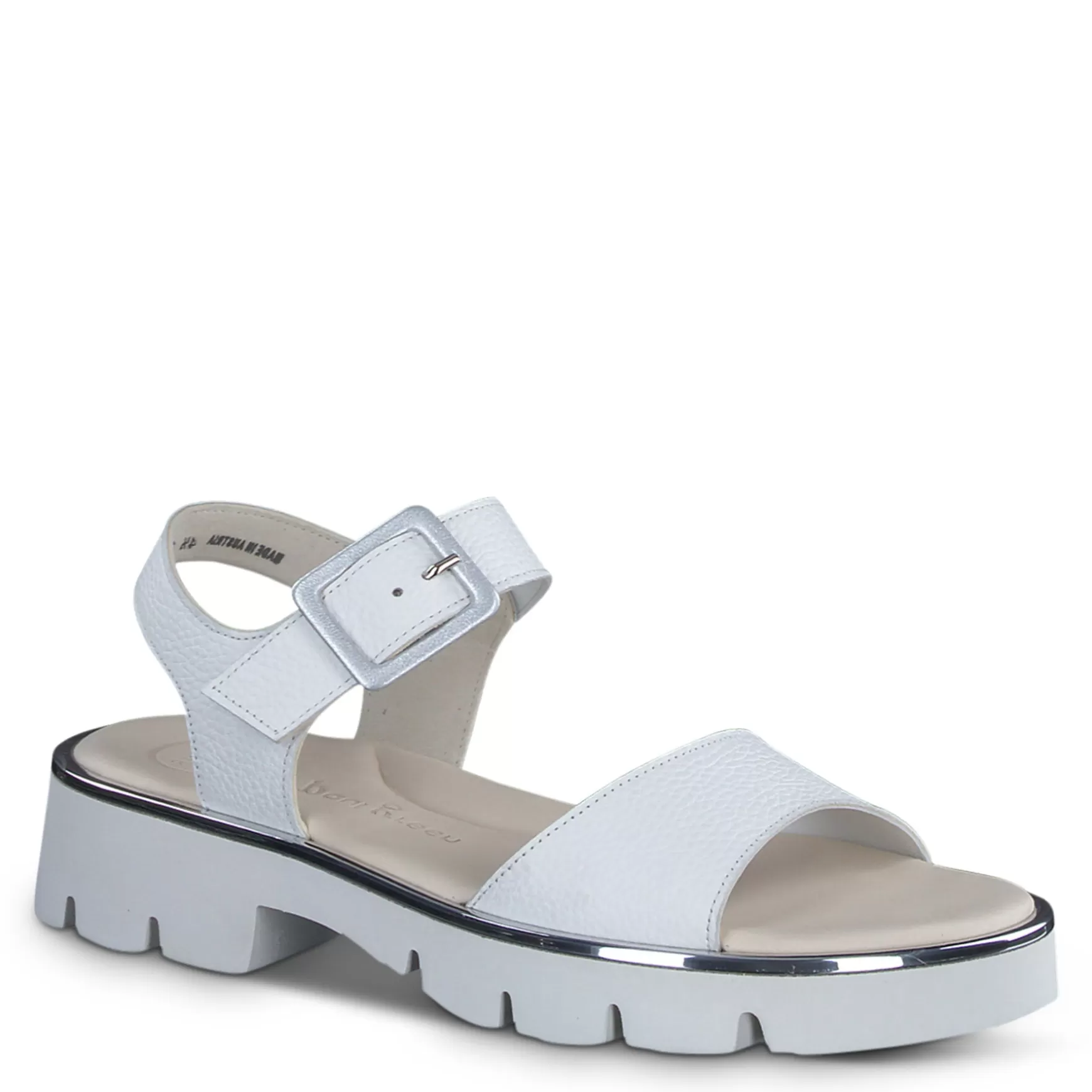 Paul Green Toby Sandal White Grained Discount