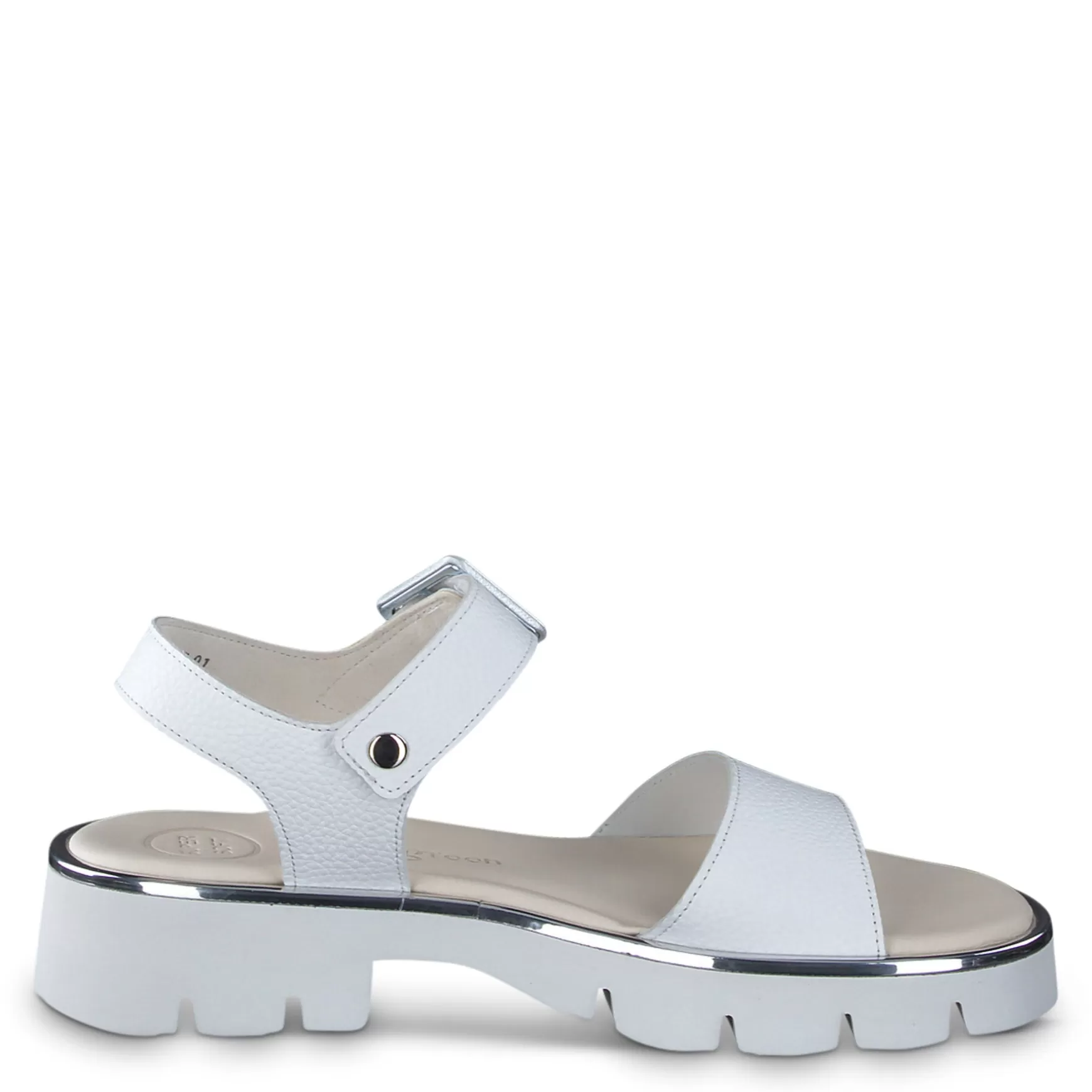 Paul Green Toby Sandal White Grained Discount