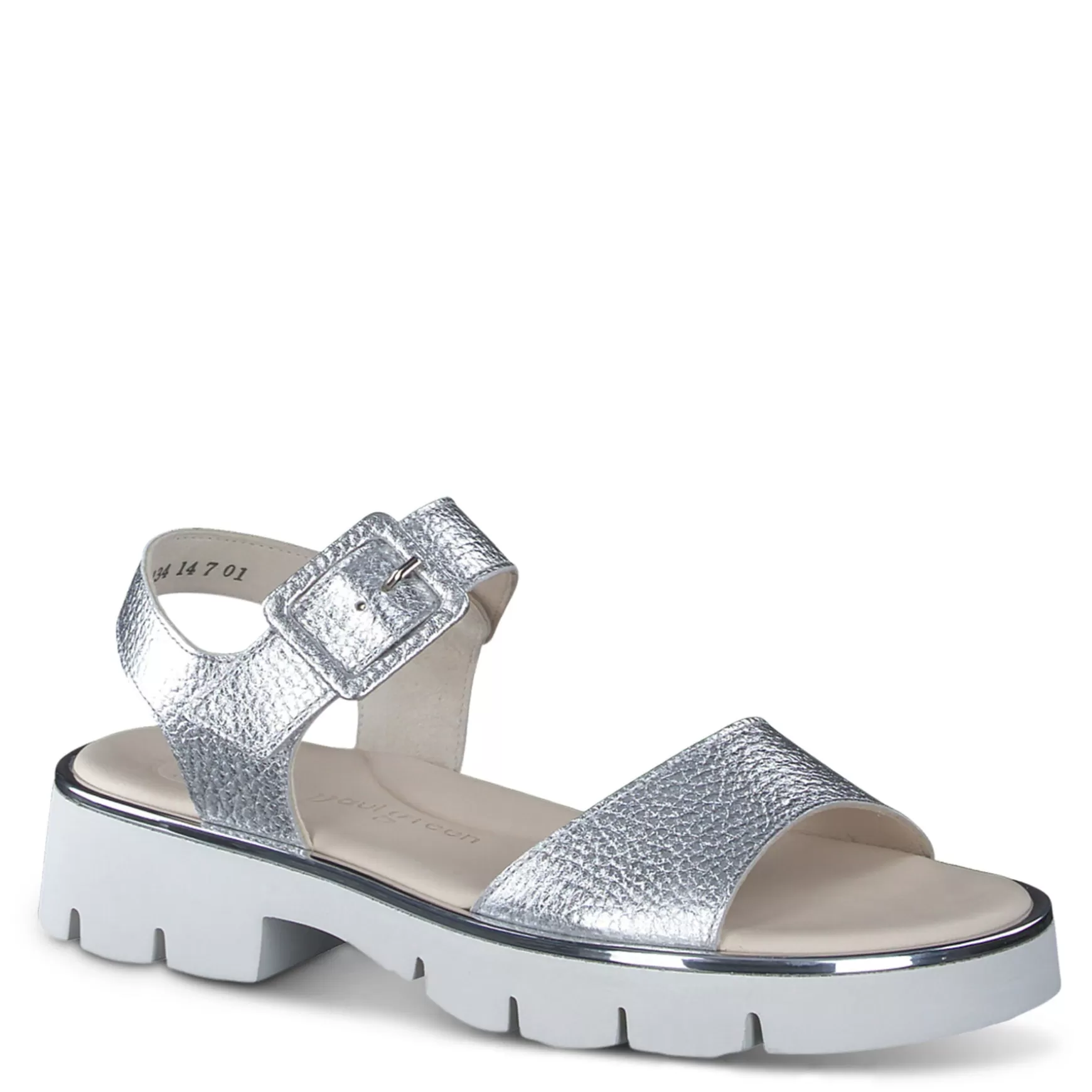 Paul Green Toby Sandal Silver Metallic Cervo Fashion