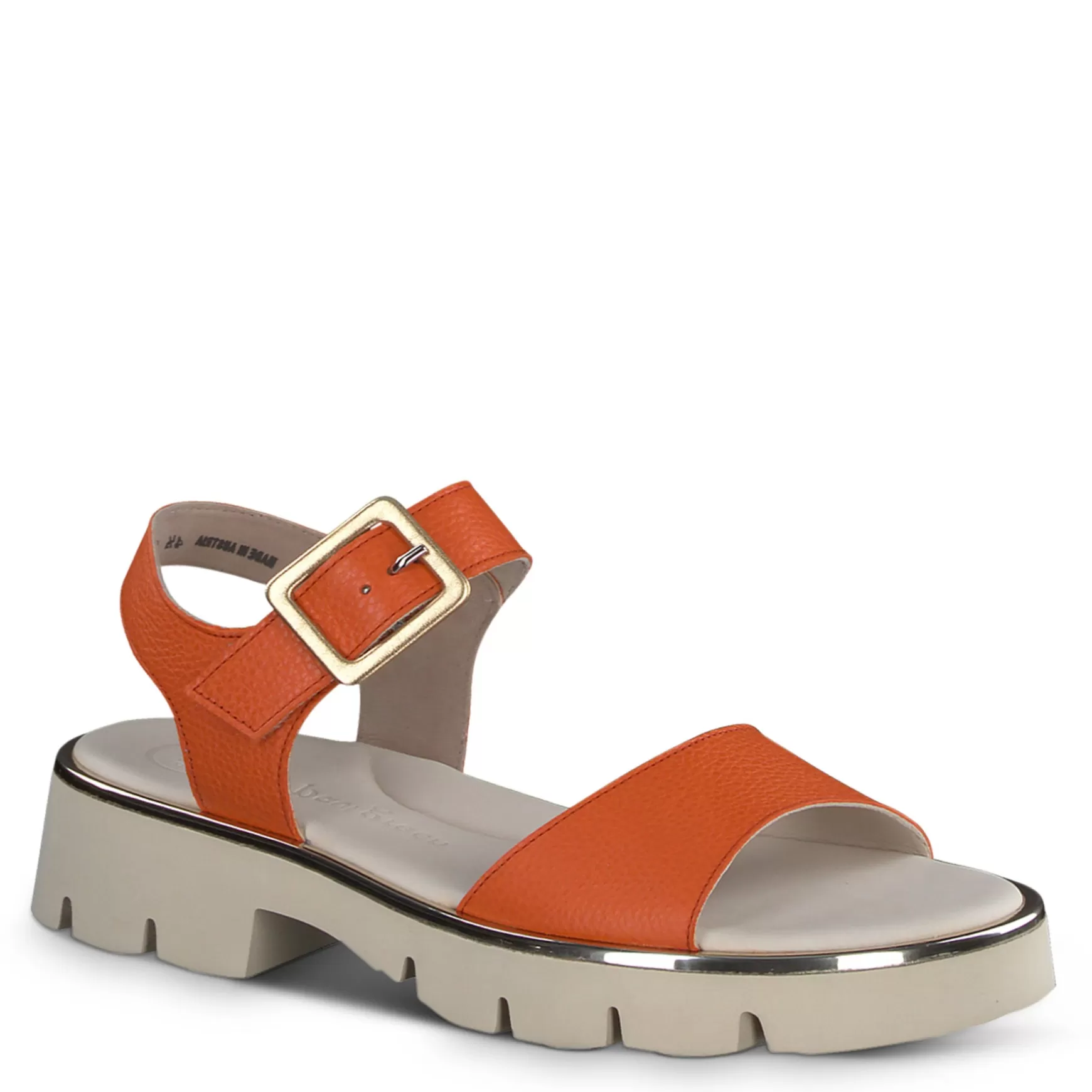 Paul Green Toby Sandal Papaya Grained Clearance