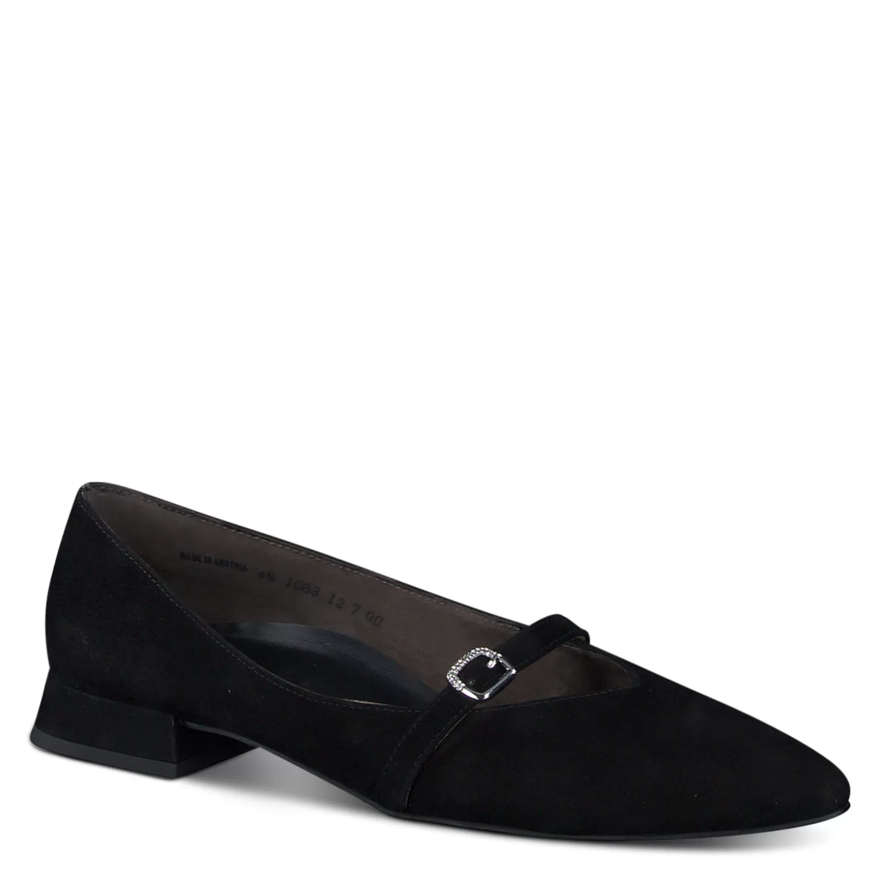 Paul Green Tootsie Flat Black Suede Fashion