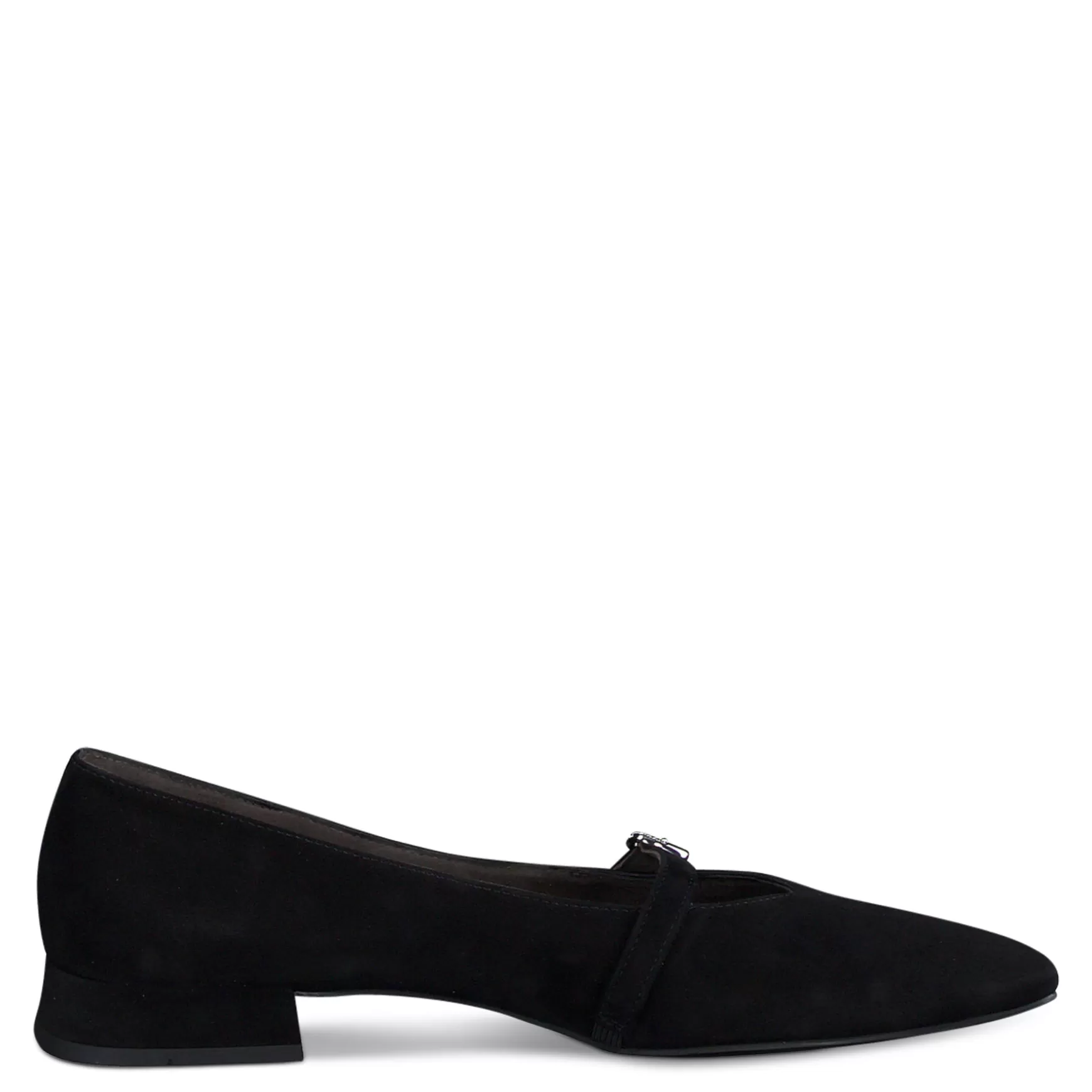 Paul Green Tootsie Flat Black Suede Fashion