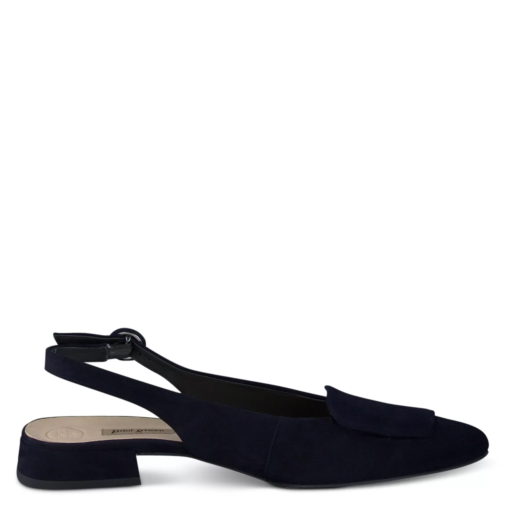 Paul Green Viola Sling Heel Blue Suede Best